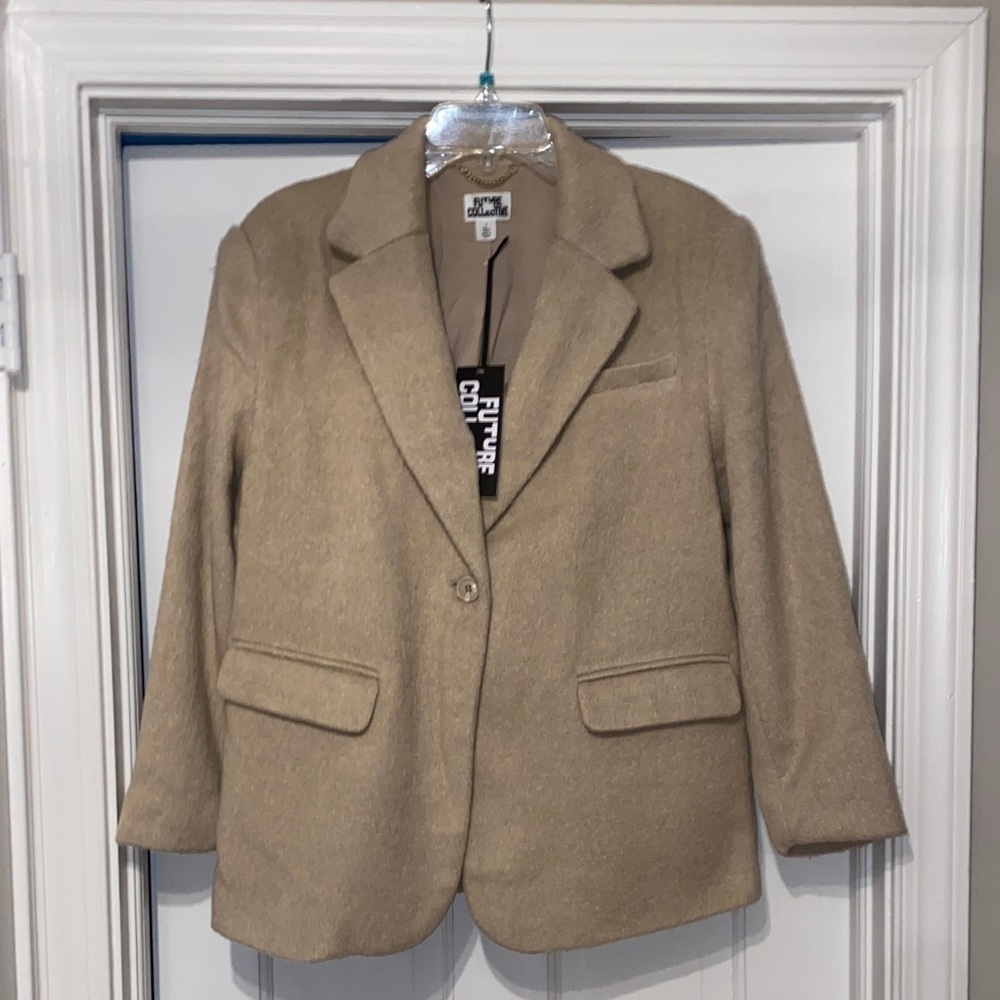 Future Culture Women's Beige Blazer
